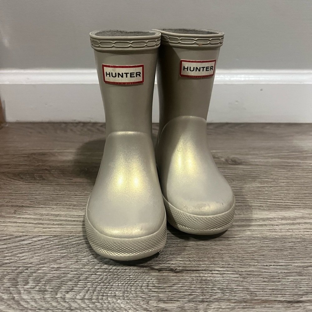 Hunter Gold Rain Boots
